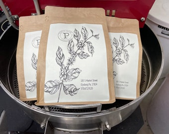 FREE Shipping, Sampler Box of Three Fresh Roasted Coffees.  Pick 3 12 oz bags to try at home today.  Whole Bean or Fresh Ground.