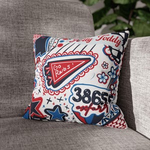 Mississippi Pillow, Dorm Decor, Sorority Gift, Cover, College Gift, Ole Miss, Graduation Gift, MS