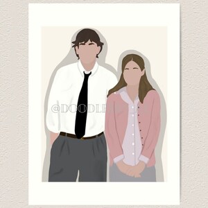 Jim &amp; Pam Digital Print - Etsy