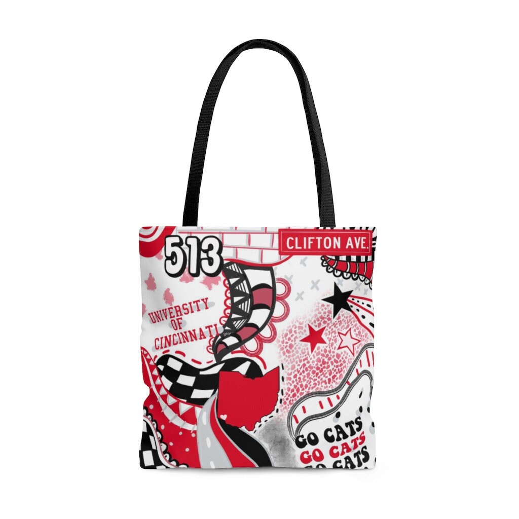 Cincinnati tote, college game day, college gift, grad gift, tote bag