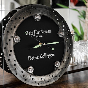 Brake disc watch - motorcycle (with personalized engraving)