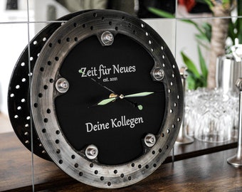 Horloge de disque de frein - moto (avec gravure personnalisée)