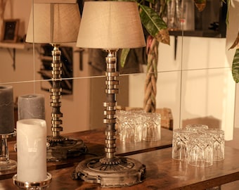 Lampe d'arbre à cames - Audi RS4 | Lampe de table upcyclée | Cadeau pour les fans de voitures