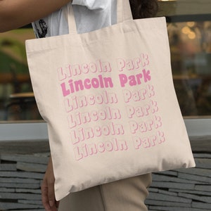 Lincoln Park Canvas Tote Bag, Chicago Tote gift, Chicago gift, Chicago Souvenir, feminist tote bag, Chicago shopping bag, chicago b