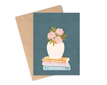 Loss of Father Card, Father's Day card, Dad Memorial, Sympathy, Remembrance card, Bereavement card, Memorial, Grief Condolence Gift