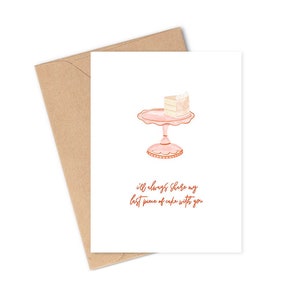 Blank Love Card, eco friendly, blank inside, birthday greeting, anniversary, bday card for anyone, boyfriend, girlfriend, valentines day