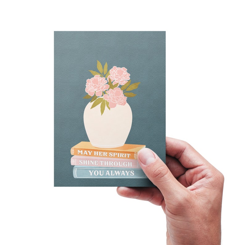 Loss of Mother Card, Mother's Day card, Mom Memorial, Sympathy, Remembrance card, Bereavement card, Memorial, Grief Condolence Gift image 2