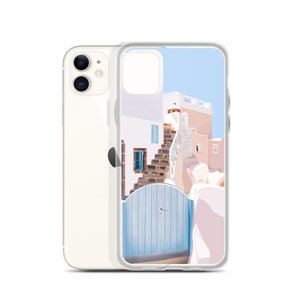 Greece iPhone Case, Greece travel iPhone case, aesthetic phone case, Neutral tones phone case