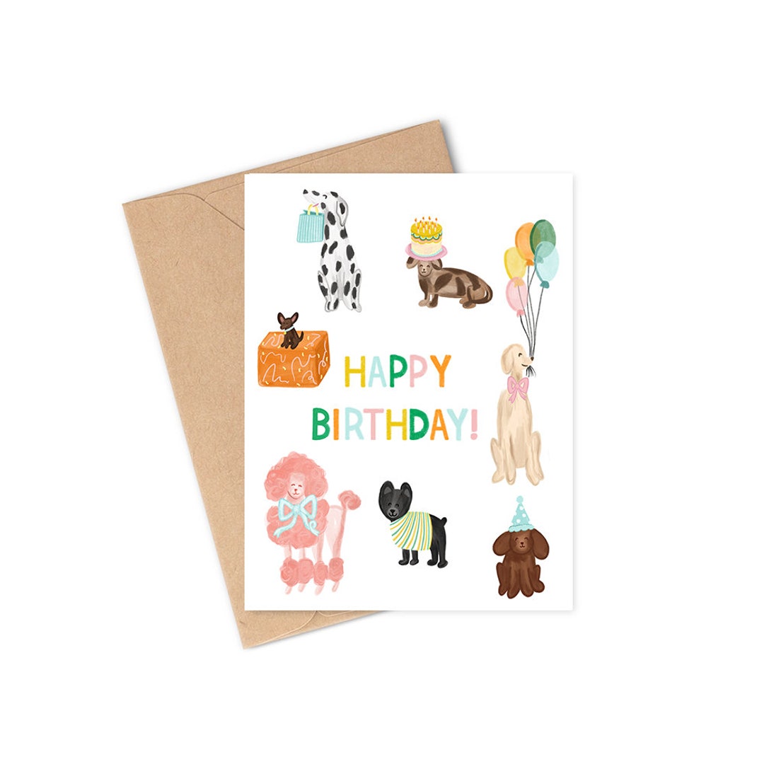Dog Lover Bday Card, Birthday Greeting Card for Puppy Lover, Dogs ...