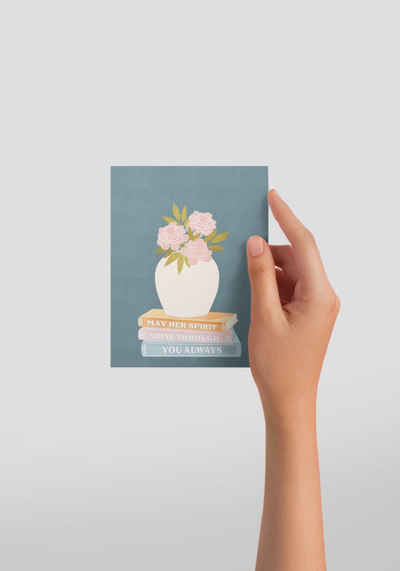 Loss of Mother Card, Mother's Day card, Mom Memorial, Sympathy, Remembrance card, Bereavement card, Memorial, Grief Condolence Gift image 5