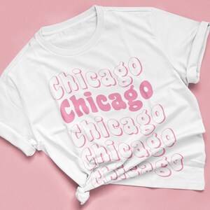 Chicago Short-sleeve unisex t-shirt, Groovy, Retro, Short Sleeve shirt, Best Chicago IL souvenir gift