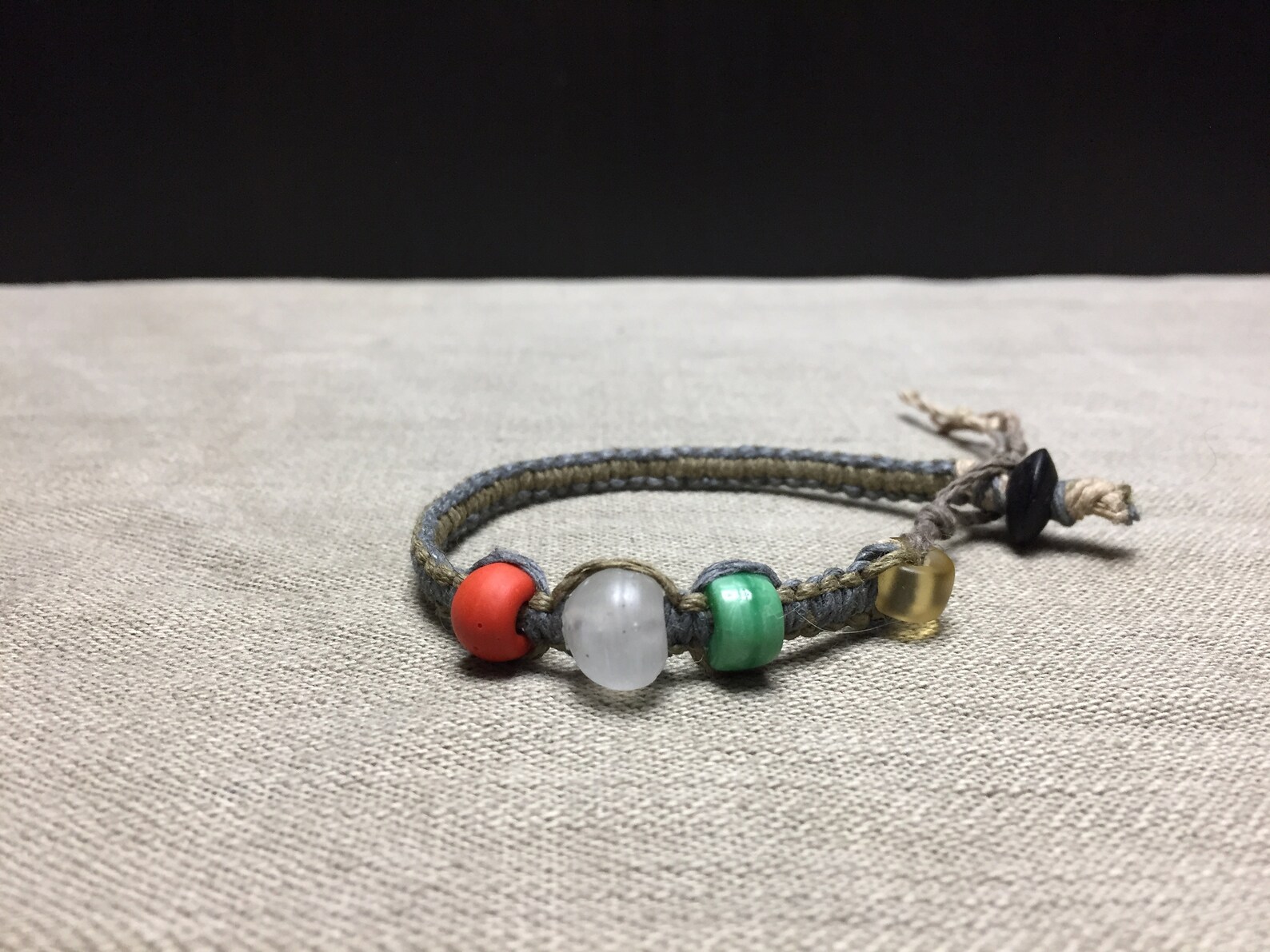 Clearly Red and Green Bracelet Etsy