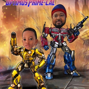 Get Your Superhero Portrait from your photo/Family Digital Portrait/ Gifts for kids ready to print.