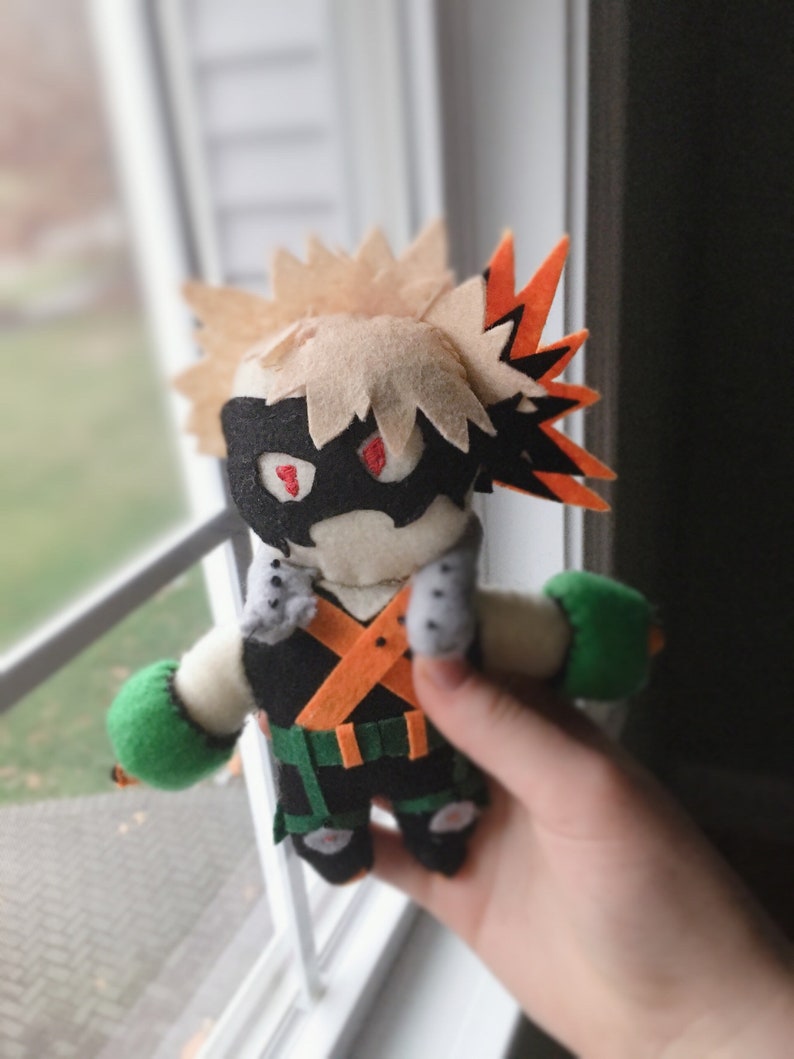 Mini Bakugou Katsuki Plush Etsy