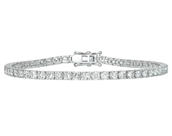 2.00 Carat Natural Diamond Tennis Bracelet G-H SI 14K White Gold