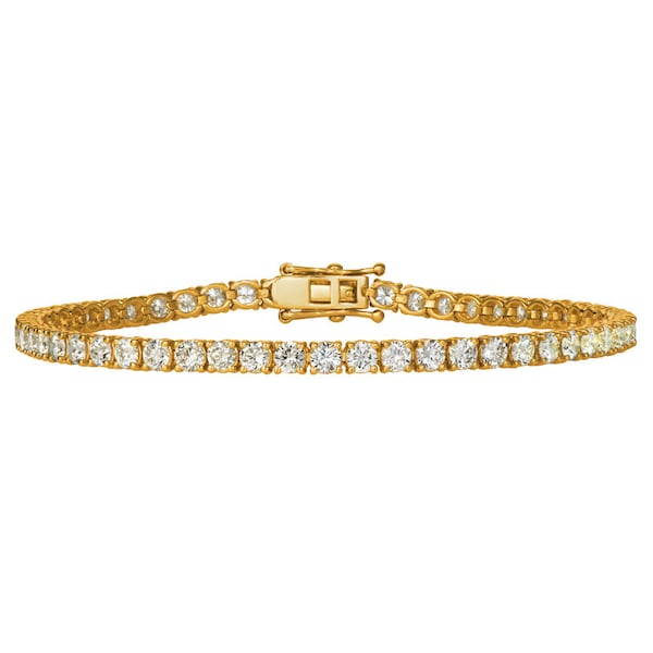 2.00 Carat Natural Diamond Tennis Bracelet G-H SI 14K Yellow Gold