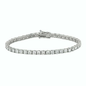3.00 Carat Natural Diamond Tennis Bracelet G SI 14K White Gold 7&#39;&#39;