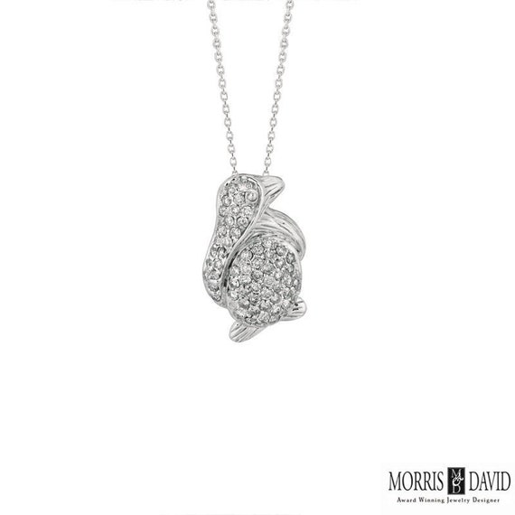 Diamond penguin shop pendant