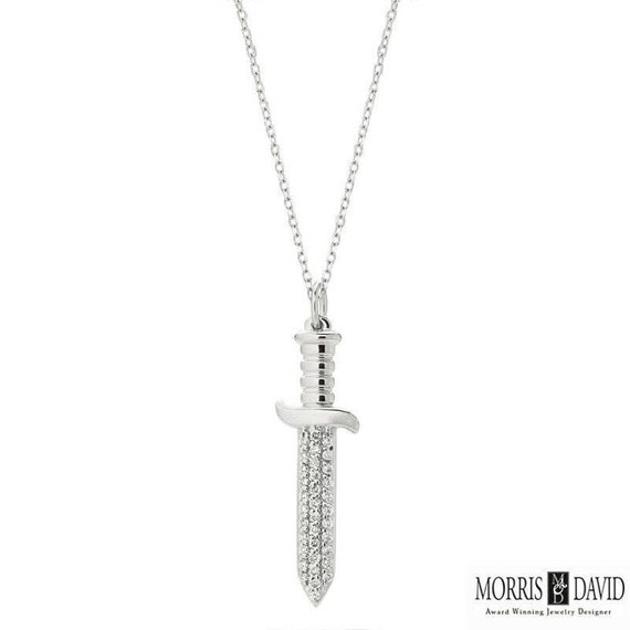 Diamond sale sword pendant