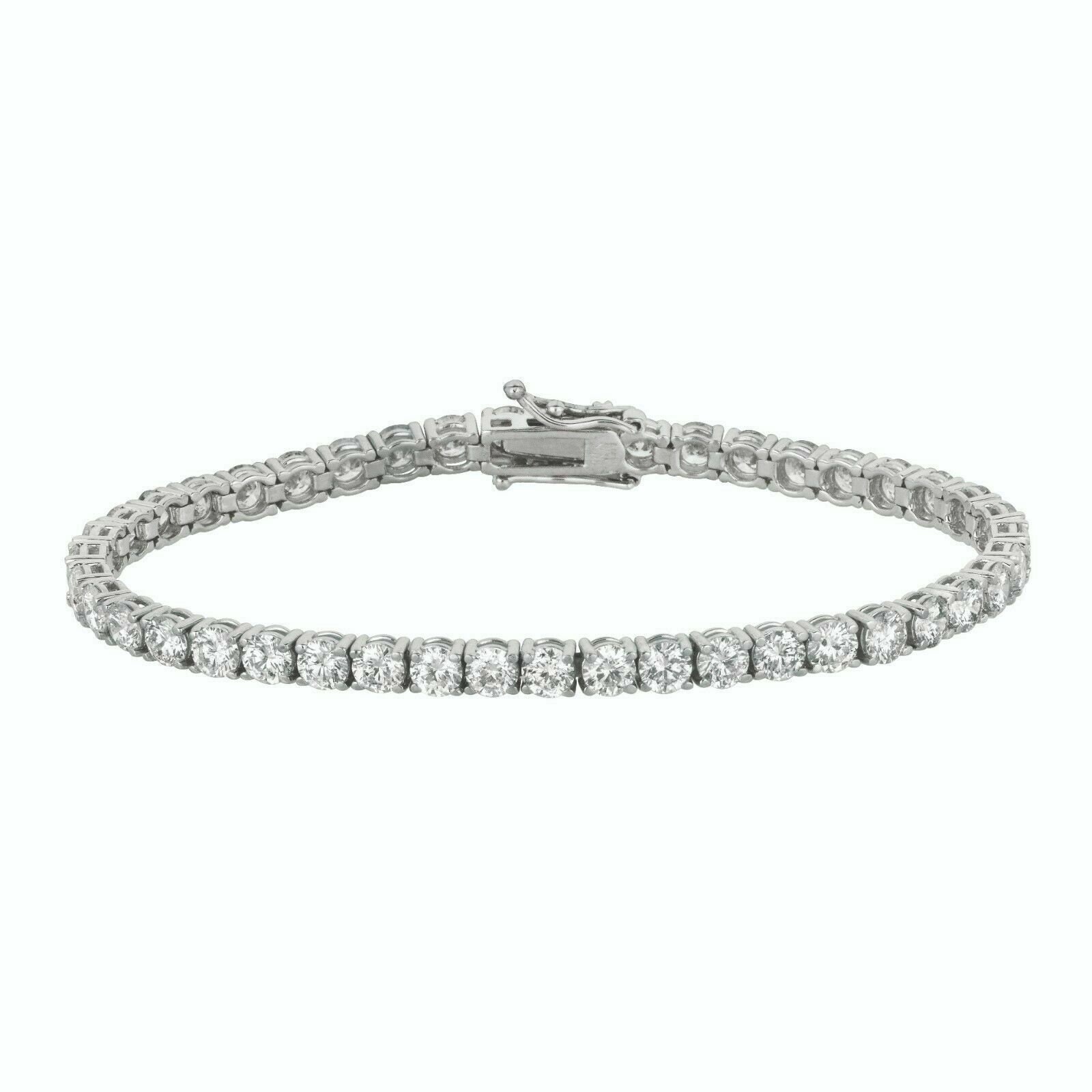 6.00 カラット 天然ダイヤモンド テニスブレスレット G SI 14K 6.00 カラット 天然ダイヤモンド テニスブレスレット G SI 14K