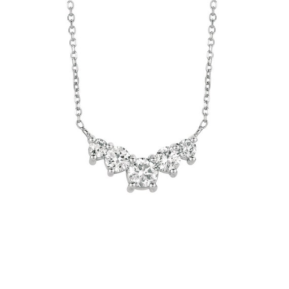 1.60カラット天然ダイヤモンドペンダントネックレス 14Kホワイト