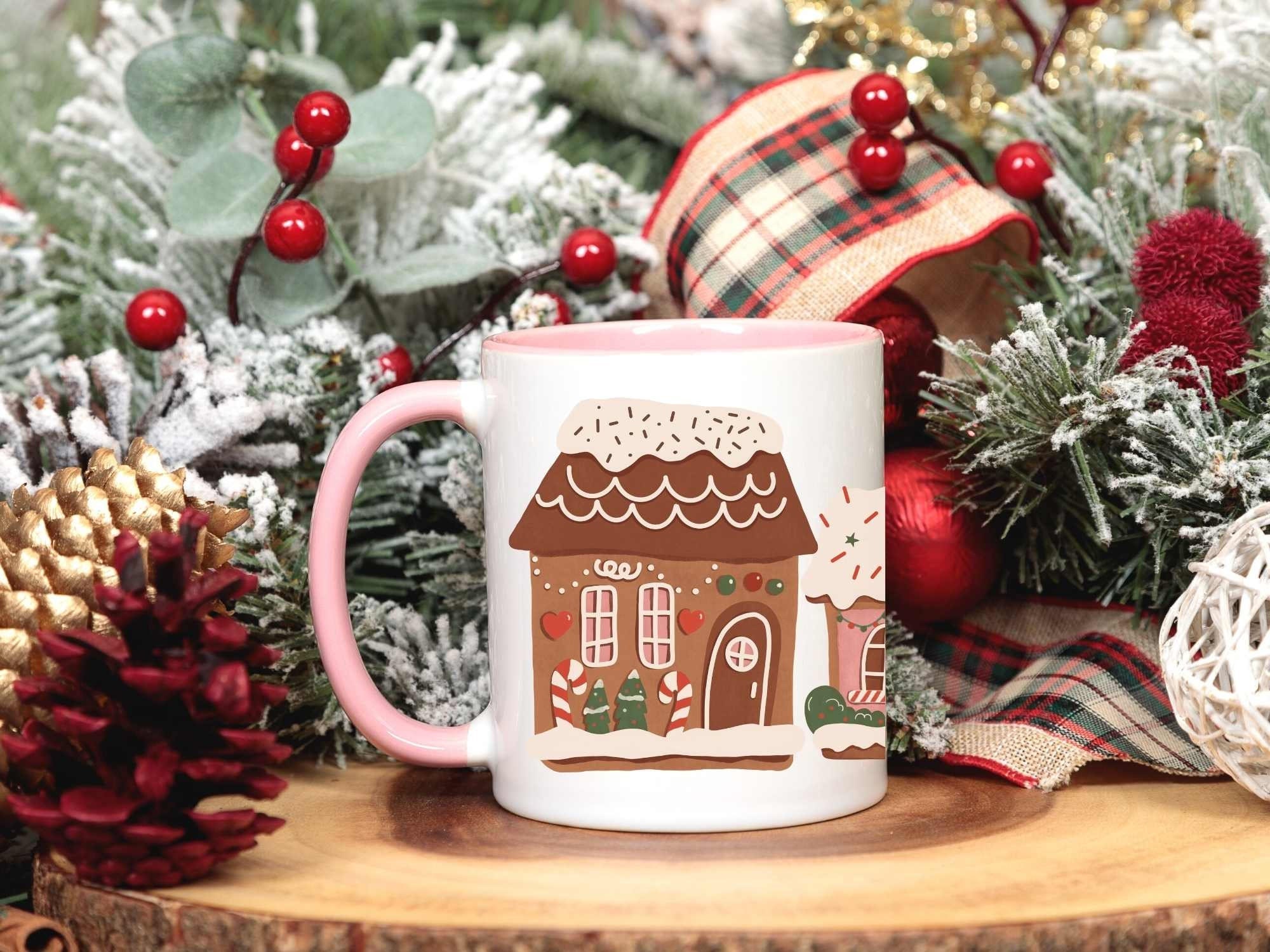 Lifetime Movies Holiday Gingerbread House Party White Mug