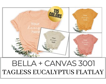 Download Bella Canvas 3001 Mockup Bundle Etsy