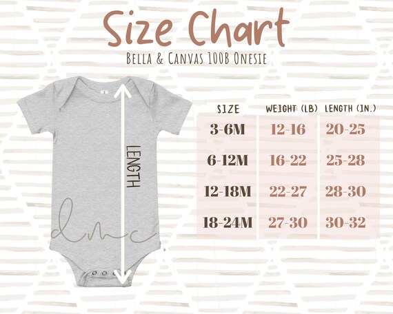 bella canvas baby onesie