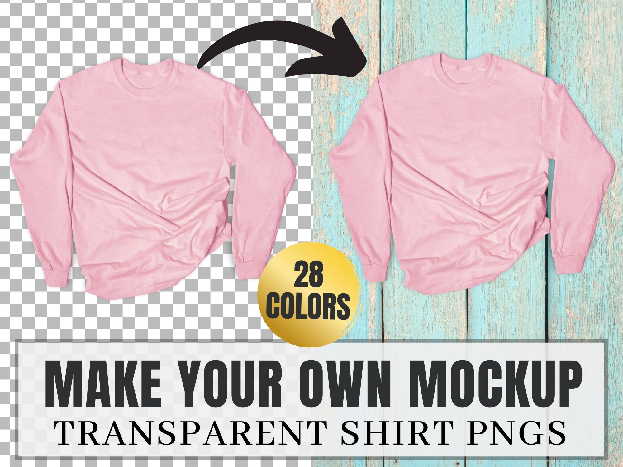 Download G2400 Shirt Mockup PNGS Commercial Use Long Sleeve Shirt | Etsy