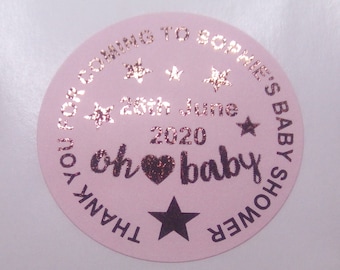 BEADS /& MONOGRAM DESIGN #1 LASER ROUND ADDRESS LABELS GLOSSY /& MATTE