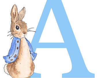 Gorgeous Peter Rabbit vinyl decal sticker Digitally cut - just peel and stick  APPROX 6"