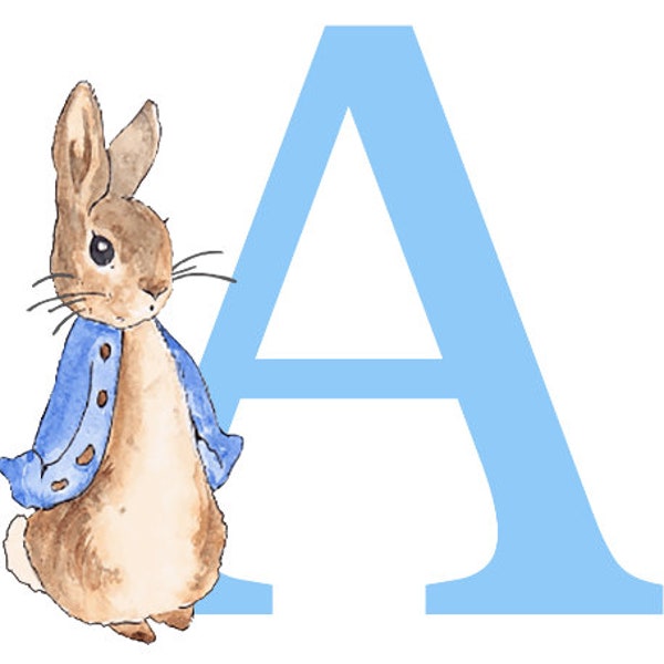 Wunderschöne Peter Rabbit Vinyl Aufkleber Aufkleber Digital geschnitten - einfach abziehen und aufkleben CA. 15 cm