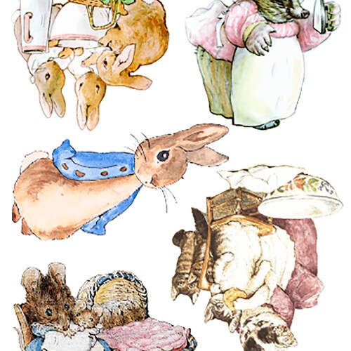 Peter Rabbit Vinyl Decal Sticker Digitally Cut Just Etsy