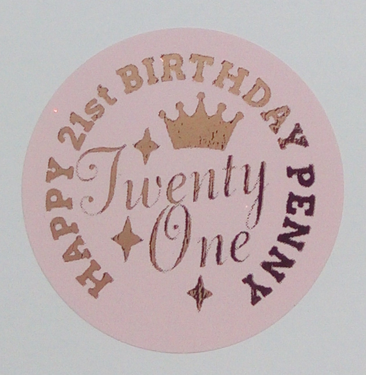 24 Personalised Stickers Labels for Any Age Birthday Pink Etsy