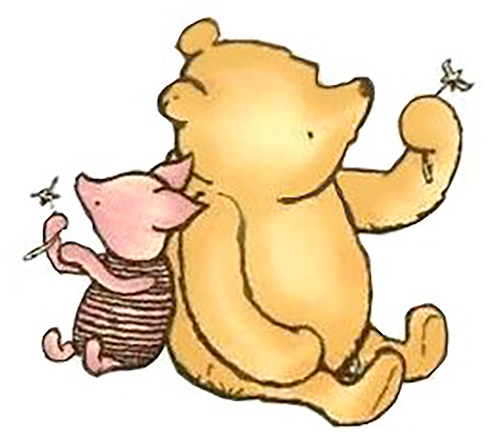 Lovely Classic Winnie the Pooh Vinyl Decal Stickers Pack of Etsy UK