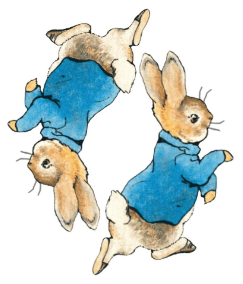 Pack of Two Peter Rabbit Decals/stickers Approx 5 Inches ( 12cm ) - Etsy