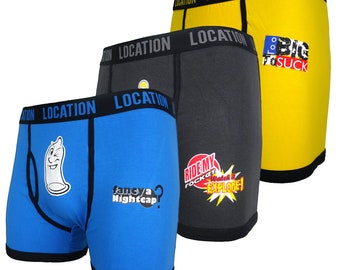 Lot de 3 boxers en coton pour homme : sous-vêtements originaux à offrir