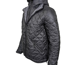 Veste matelassée pour homme capuche amovible, manteau coupe-vent