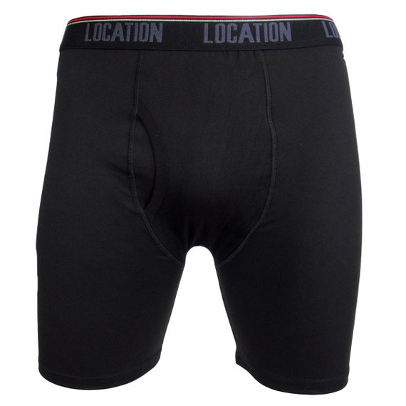 Mens Longer Leg Boxer Short Underwear Challenger 3 Pack Stash pocket Zipped Front Pocket Anti chafing Stretch Cotton feel Comfort Sport Soft Etsy UK