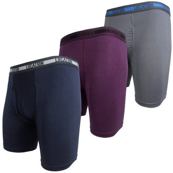 Mens Boxers Shorts Underwear Contender Two 3 Pack Longer Leg Best