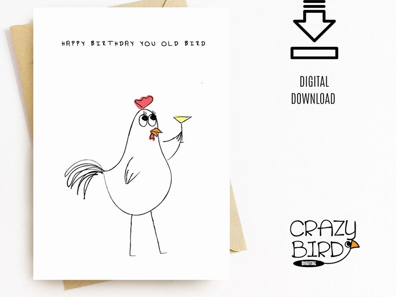 Birthday Card for Her Funny-birthday Card for Best Friend-printable ...