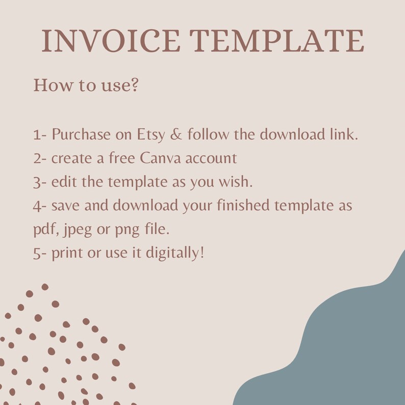 Invoice Template Editable in Canva - Modern and Professional Invoice ...
