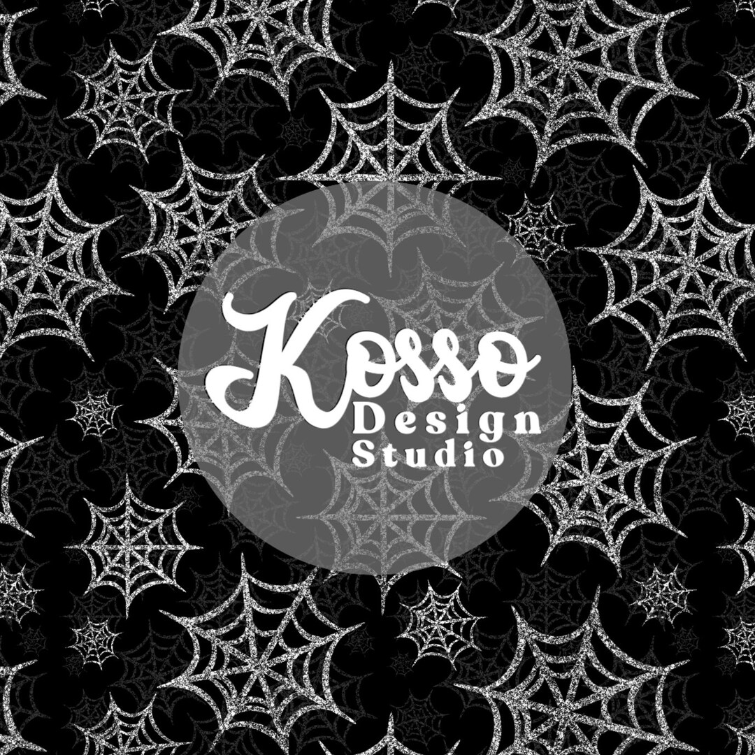 Glitter Spider Web Seamless Design - Digital Surface Pattern for ...