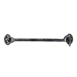 Handmade Heavy Duty Solid Brass Door Hatch Hook - Oxide Black Coated Finish - Eye Lock for Shed & Barn Doors - Available in Multiple Sizes