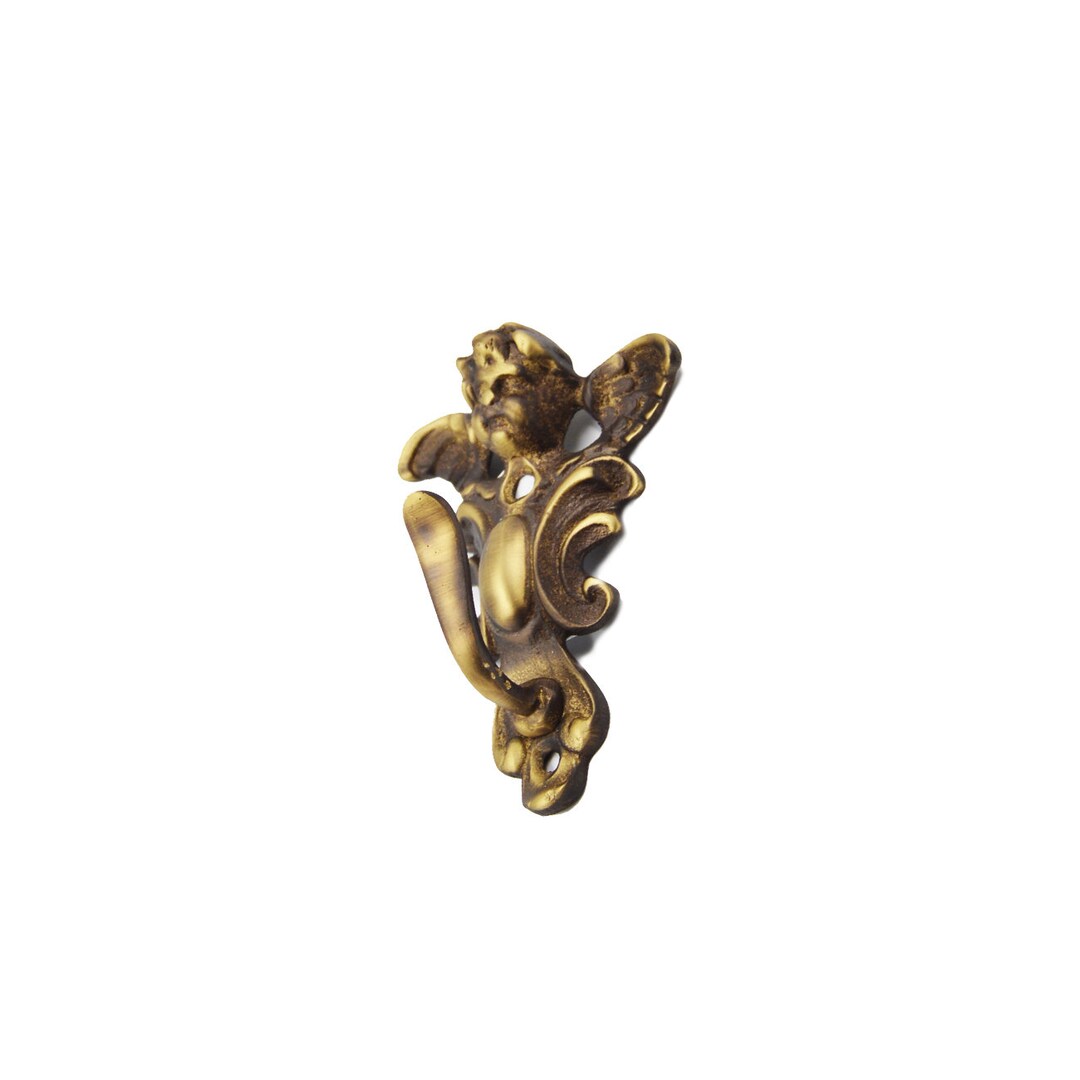 Handmade Solid Brass Angel Shape Hook - Versatile Antique Look Wall ...