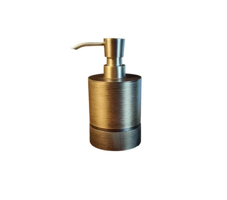 Luxury Soap Dispenser – Round 200ml (6.76 oz), Antique Bronze Coated, Solid Brass, Elegant Design for Bathroom & Kitchen, Premium Quality