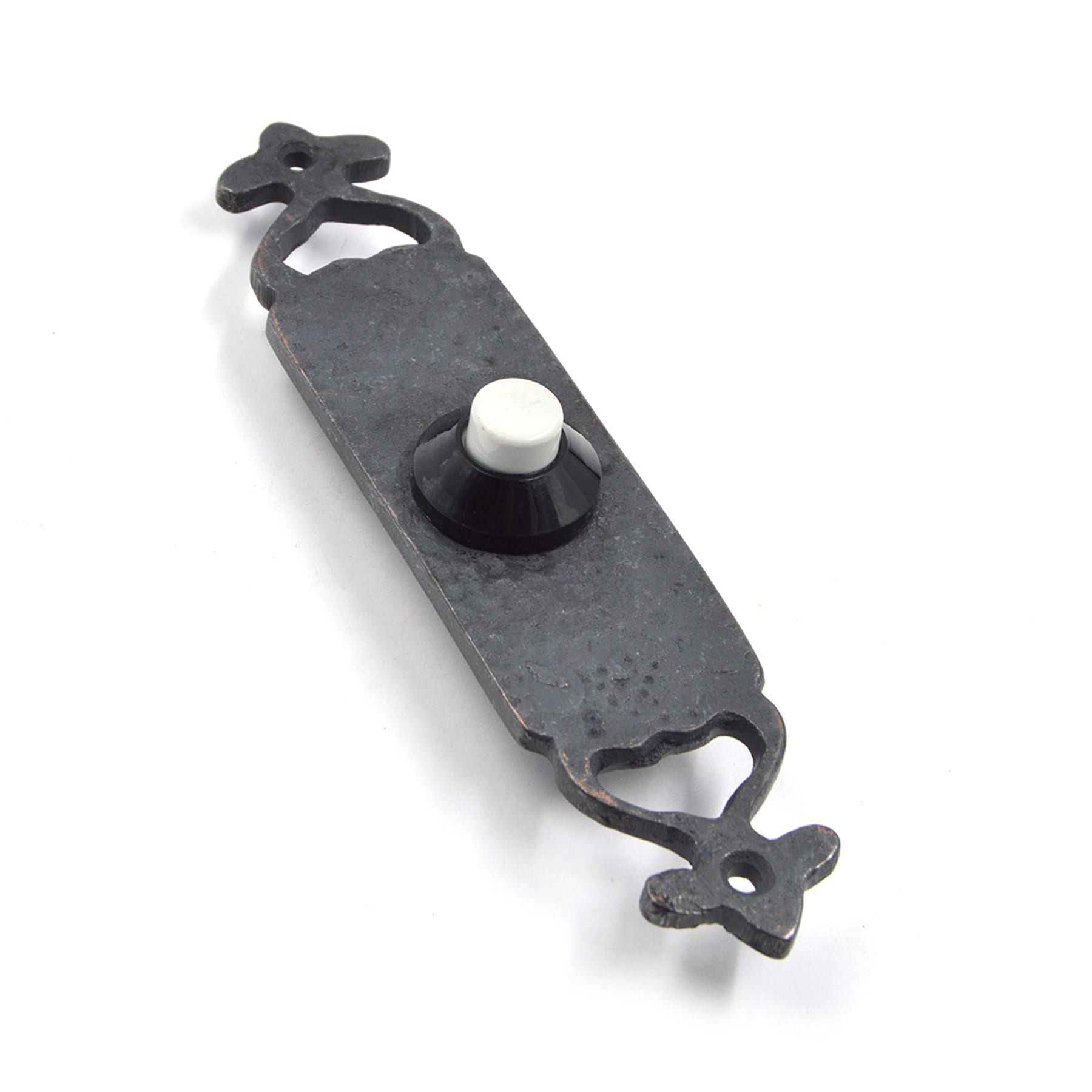Rustic Doorbell Button – Solid Brass Doorbell Buzzer, Antique-Looking, Handmade with Oxide Black Coated Finish, Elegant Design for Entryways
