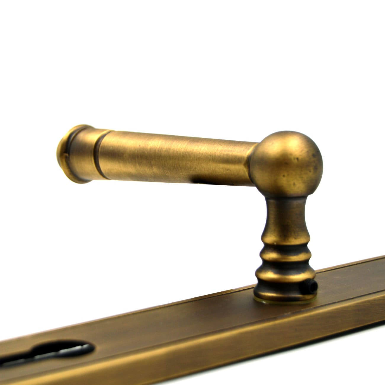 Vintage Handmade solid brass door lever / Rustic brass door Etsy