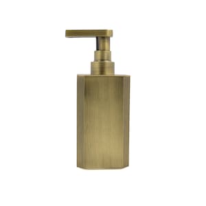 Solid Brass Liquid Soap Dispenser, Antique Bronze Coated Finish, 200 ml (6.76 oz) for Bathroom & Kitchen, Elegant Countertop Accessory