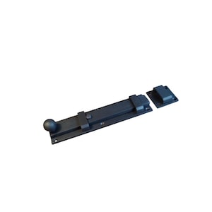 Heavy-Duty Solid Brass Slide Bolt – Oxide Black Coated, 200mm Wide, Strong & Stylish Door Latch for Industrial and Decorative Use